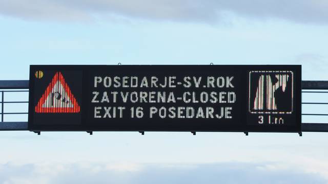 Zbog jake bure zatvorena autocesta A-1 Zagreb - Split