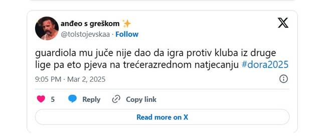 FOTO Pljušte reakcije nakon Dore, ovo su memovi: 'Tko ovo pušta? Što je s glasom? A ton?'