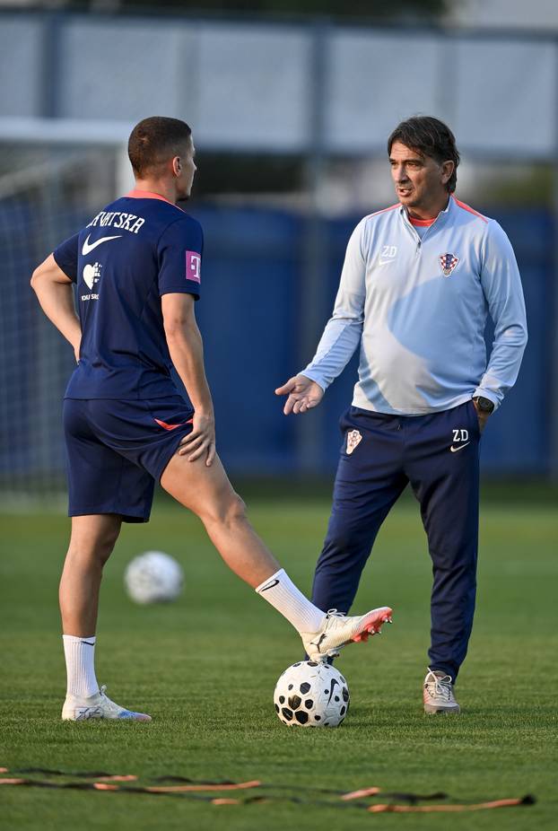 Zagreb: Trening nogometaša hrvatske nogometne reprezetacije