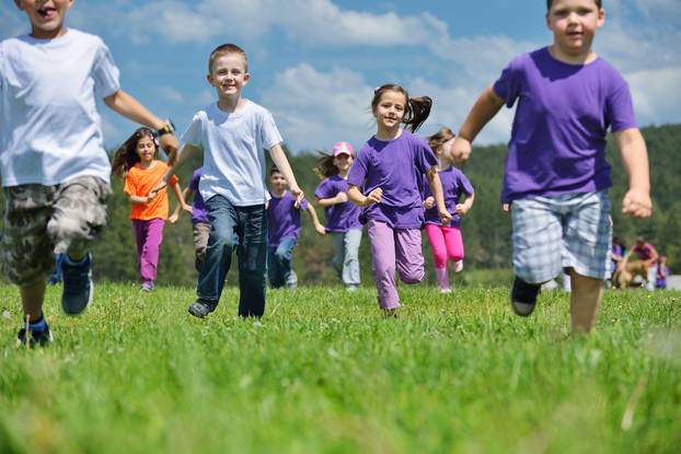 Happy,Kids,Group,Have,Fun,In,Nature,Outdoors,Park