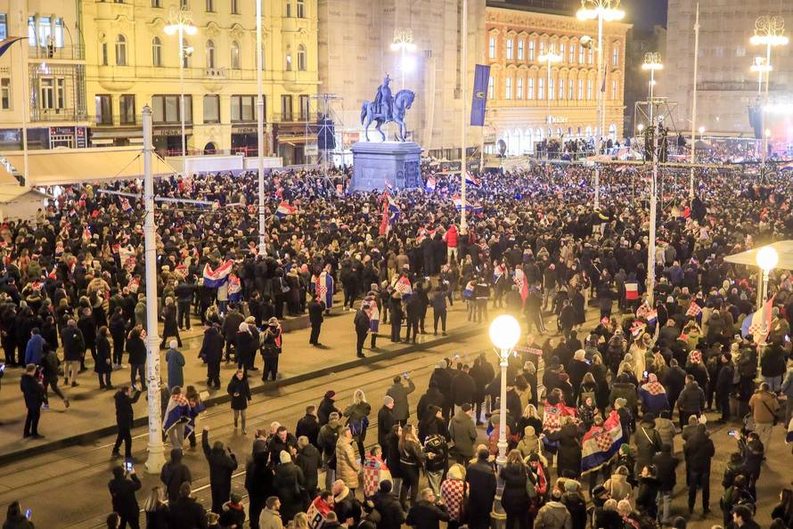 Zagreb: Svečani doček rukometnih reprezentativaca nakon osvojene bronce na Europskom prvenstvu