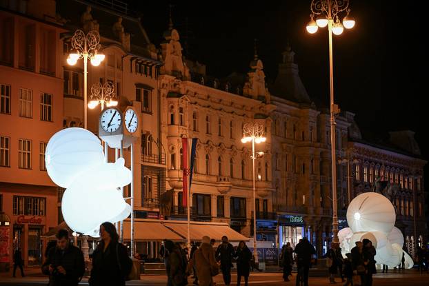 Pripreme za Festival svjetla u Zagrebu