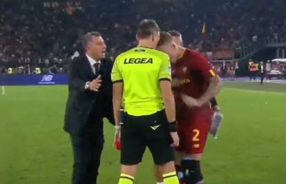 VIDEO Sudac nagazio igrača Rome, ovaj mu se unio u lice!
