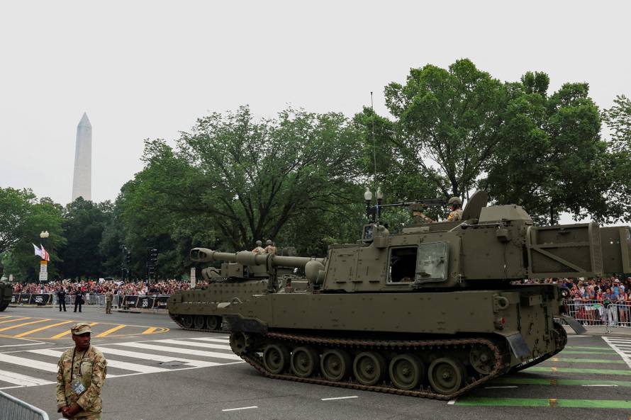 Military parade to commemorate the U.S. Army's 250th Birthday in Washington
