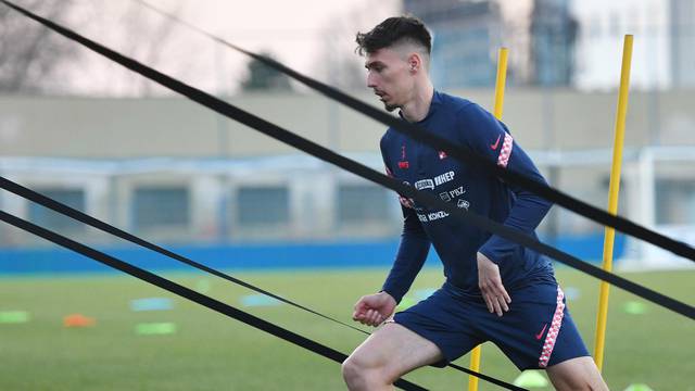 Varaždin: Trening Hrvatske nogometne U21 reprezentacije