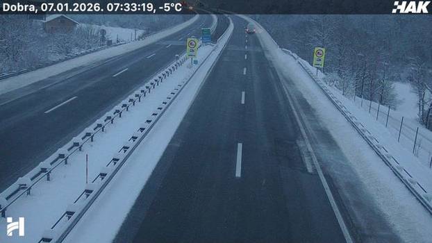 FOTO Autoceste diljem Hrvatske zametene snijegom, pogledajte