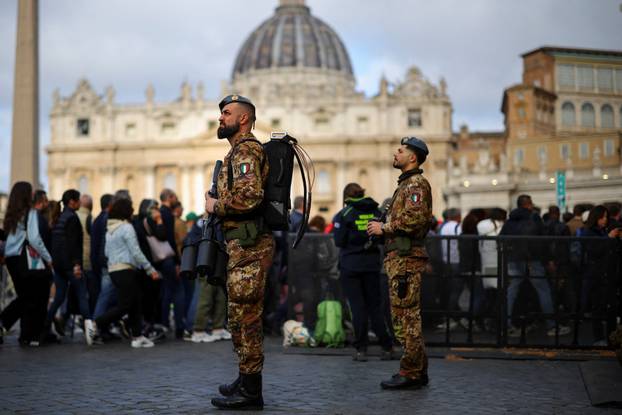 Pope Francis lies in state in St. Peter's Basilica at the Vatican