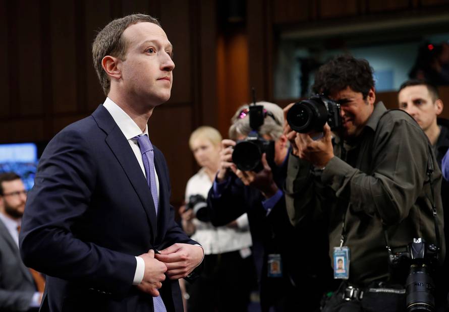 Facebook CEO Zuckerberg testifies before a U.S. Senate joint hearing on Capitol Hill in Washington