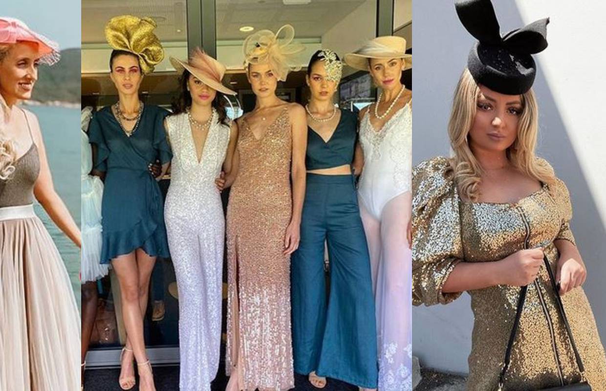 Stylish dame u Melbourneu ukrašene maštovitim šeširima