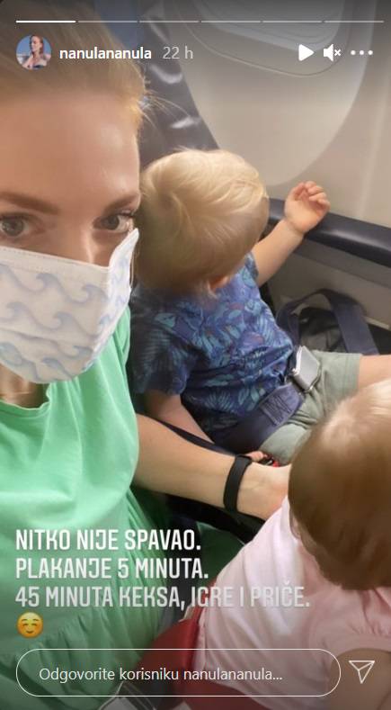 Nataša Janjić u novoj avanturi s djecom: 'Nitko nije spavao. Pet minuta plača, 45 keksa i igra'