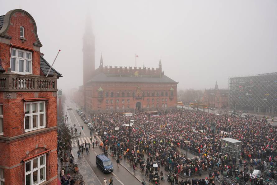 "Hands Off Greenland" demonstration in Copenhagen
