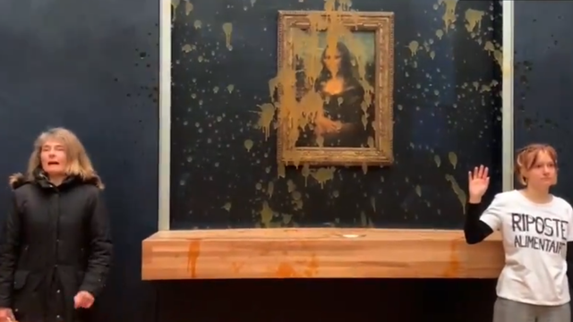 Nevjerojatna snimka iz Pariza: Juhom su zalijevali Mona Lisu