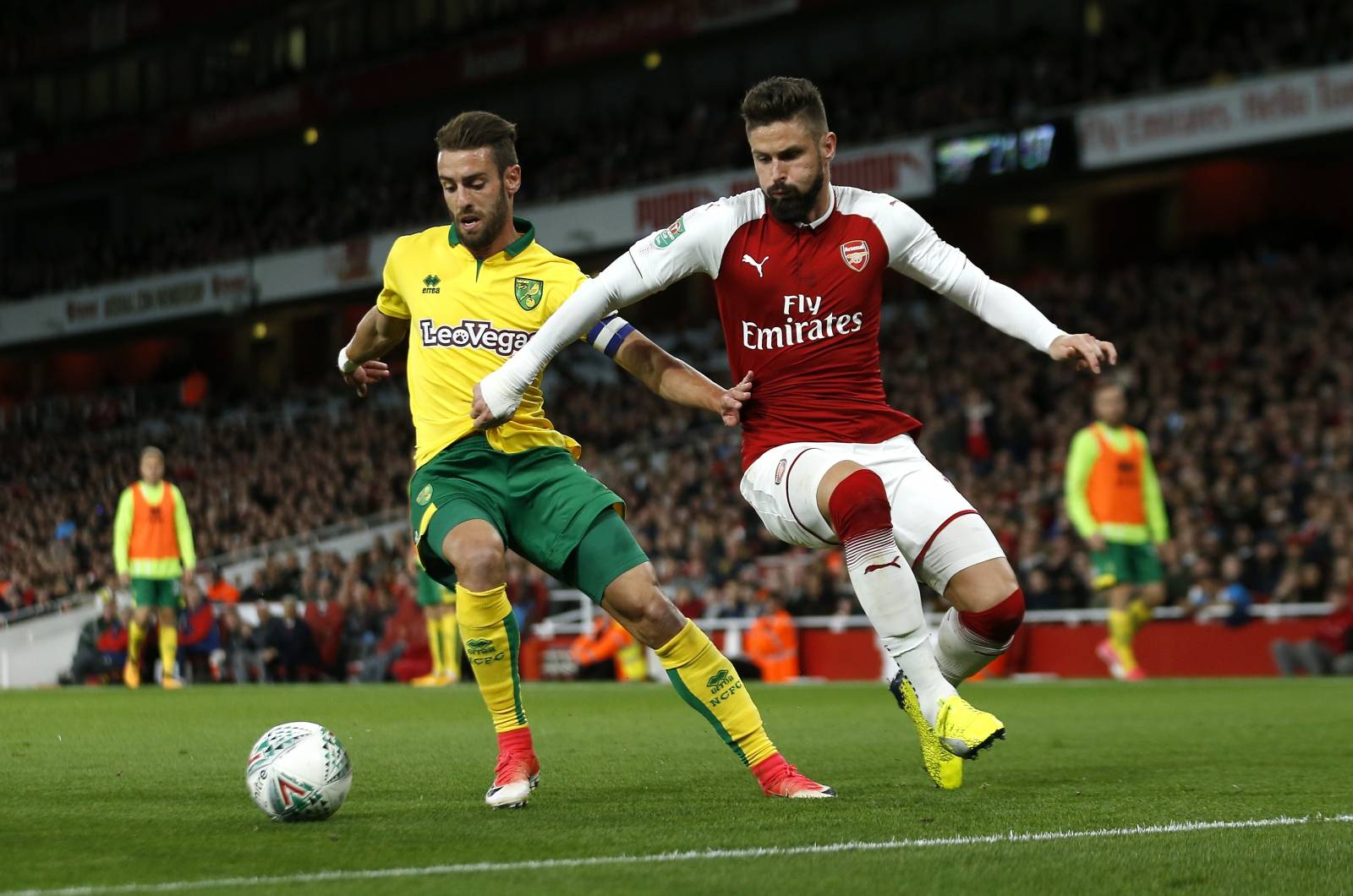Arsenal v Norwich City - Carabao Cup - Fourth Round - Emirates Stadium