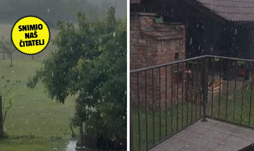 VIDEO Tuča iznenadila građane kod Zagreba: 'Led mi se skupio u vrtu. Bio je veličine lješnjaka'