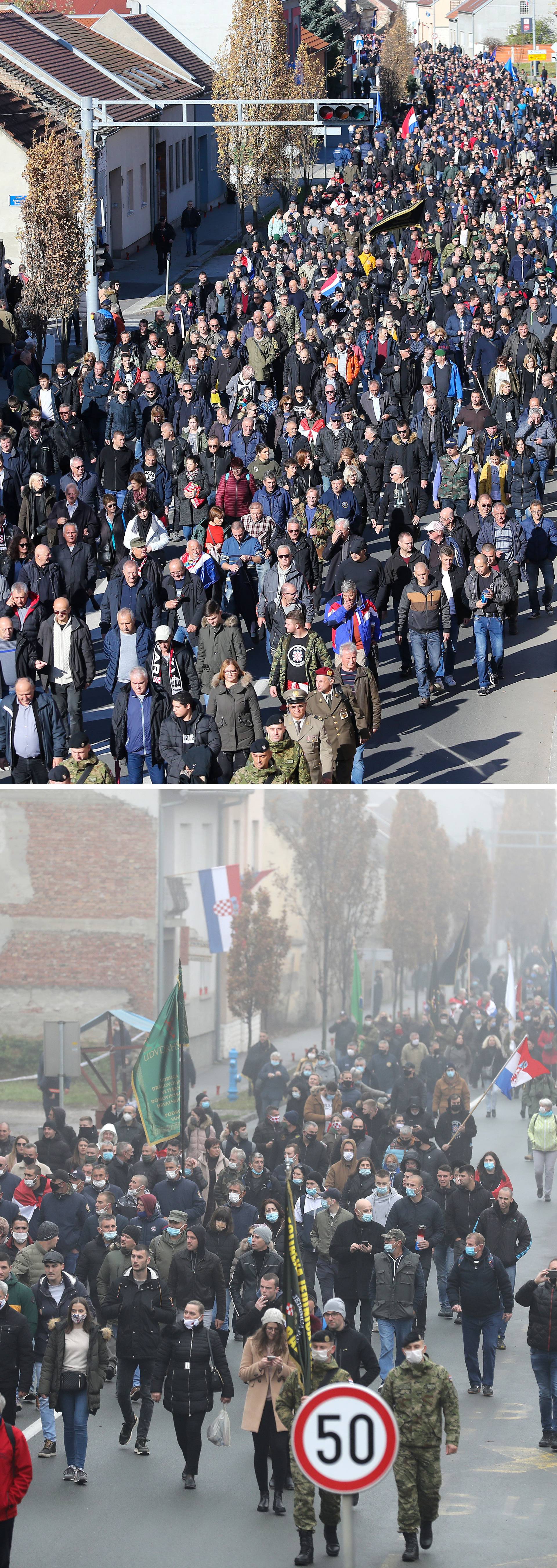 Kombo fotografije - koliko manje ljudi je ove godine posjetilo Vukovar?