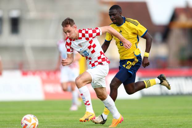 U Sesvetama odigrana nogometna utakmica U-21, Hrvatska - &Scaron;vedska