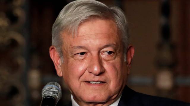 Mexico's incoming president Andres Manuel Lopez Obrador makes declarations to the media after a meeting with President Enrique Pena Nieto, in Mexico City