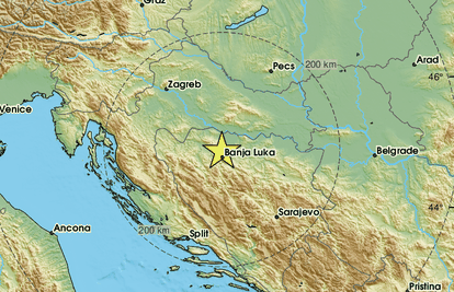 Potres u BiH, osjetio se i diljem Hrvatske, magnituda 3.3 po Richteru: 'Treslo se 10 sekundi'
