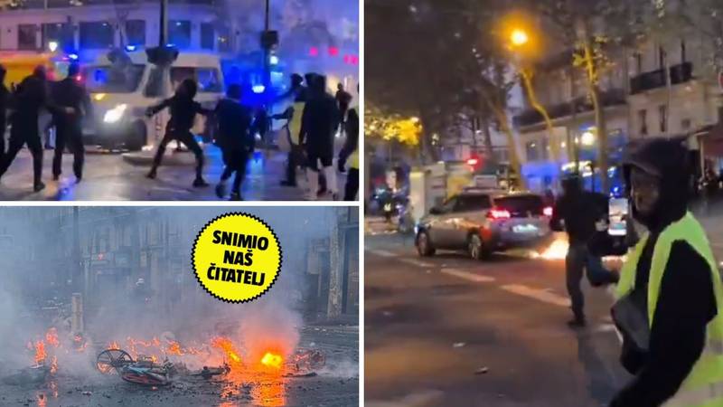 NEVJEROJATNE SNIMKE Hrvatica iz pakla Pariza za 24sata: Sve gori. Ovo je strašno za vidjeti!