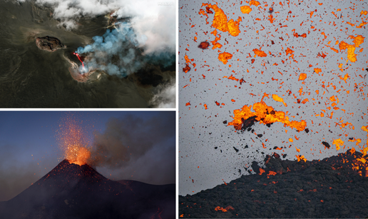 FOTO Spektakularni prizori iz Italije: Erupcija vulkana na Etni