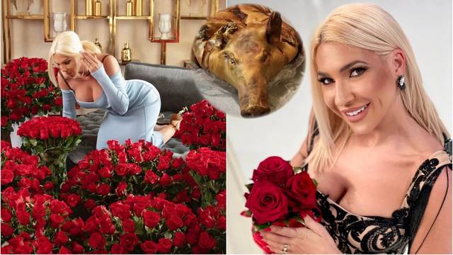 Karleuša se pohvalila s tri tisuće ruža za Valentinovo, voditeljica dobila pečeno prase pred vrata
