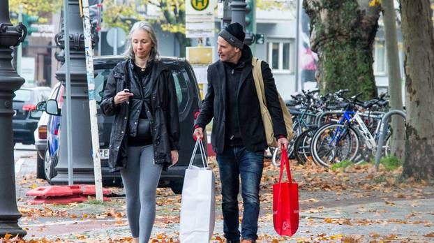 EXCLUSIVE: Keanu Reeves And Alexandra Grant Seen In Berlin Charlottenburg, Germany