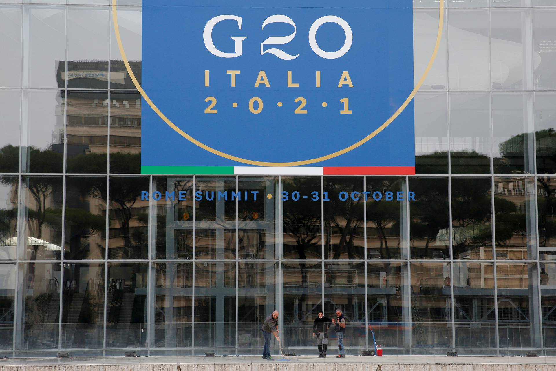 Preparations for Rome's G20 summit