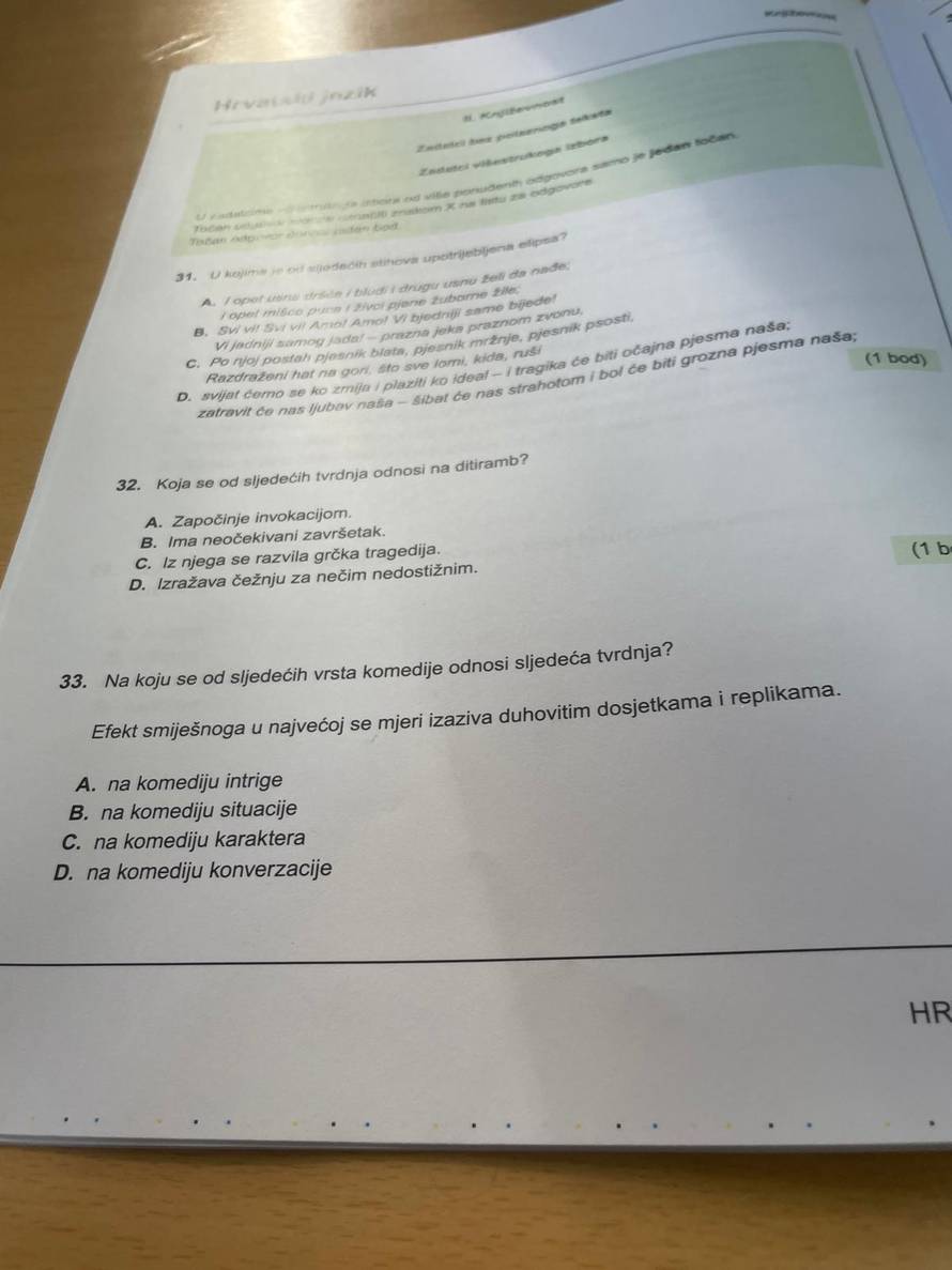 'Procurile' fotografije ispita državne mature iz hrvatskog: Ispit se neće poništavati za sve