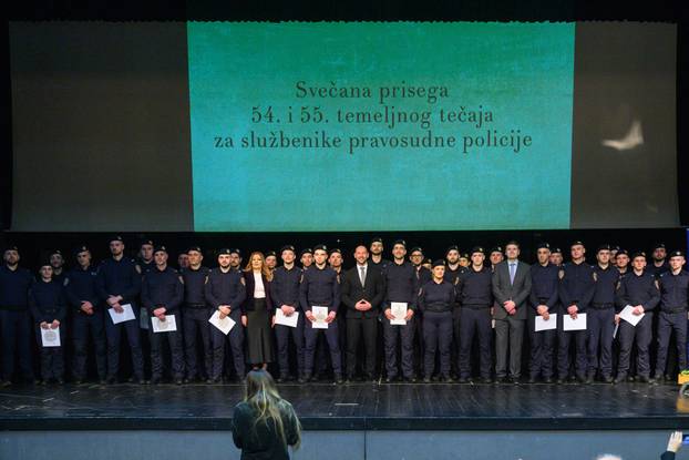 Zagreb: Svečana prisega vježbenika za službenike pravosudne policije