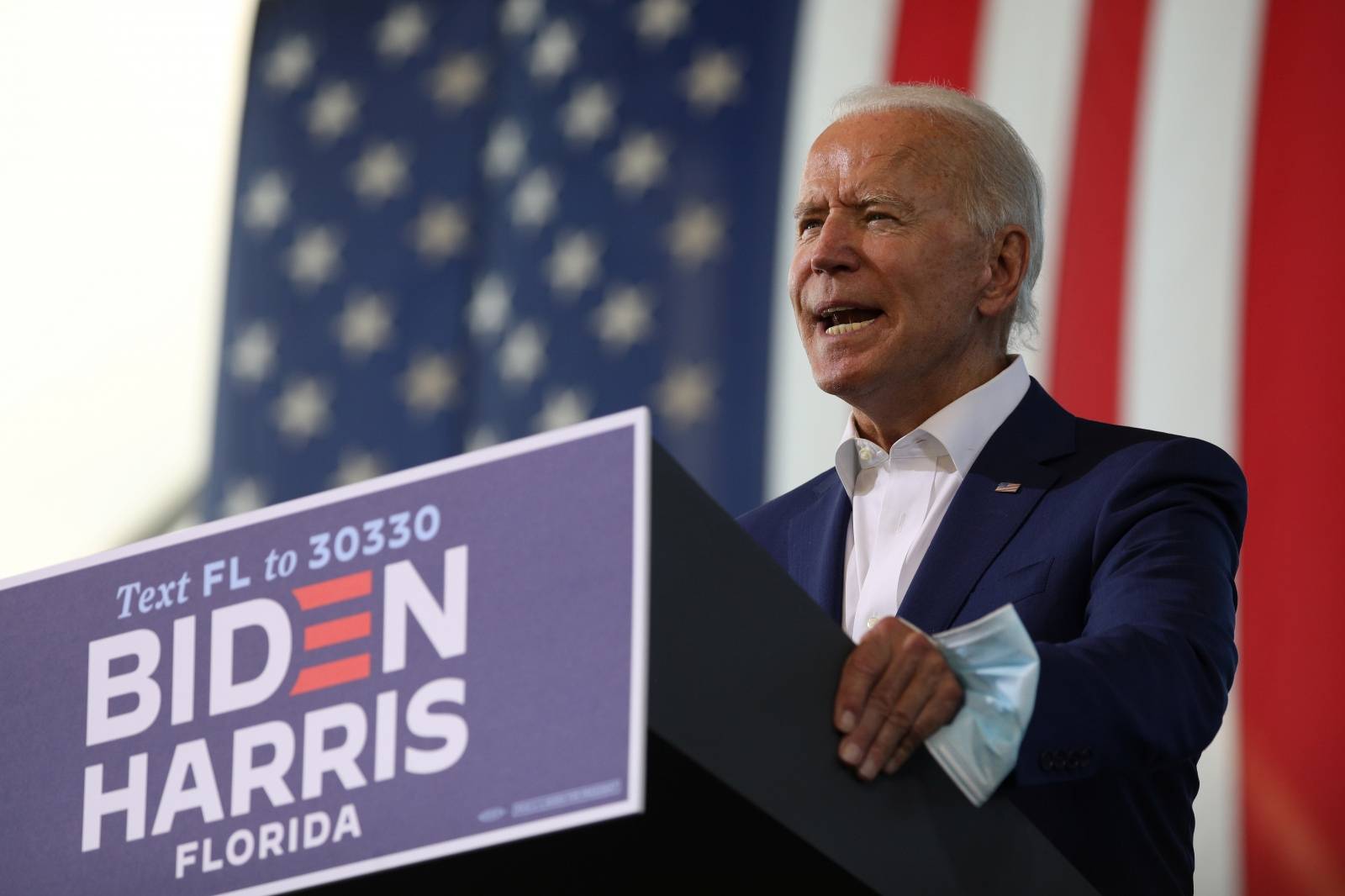Democratic presidential candidate Joe Biden campaigns in Florida