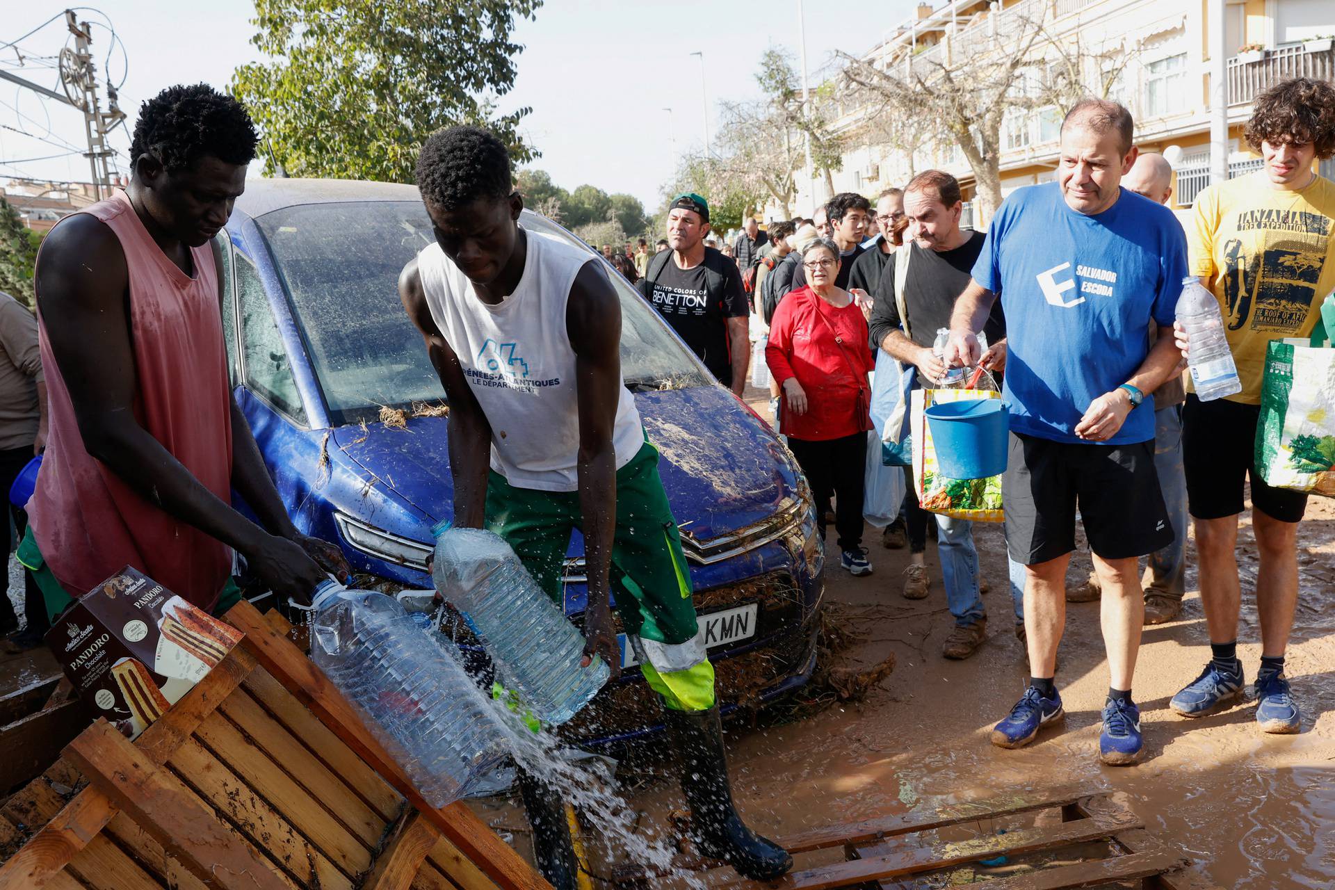 Aftermath of floods in Picanya