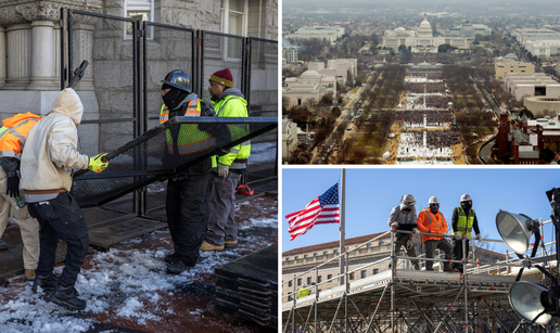 FOTO Visoke ograde posvuda u Washingtonu, a ovako je bilo na Trumpovoj inauguraciji 2017.