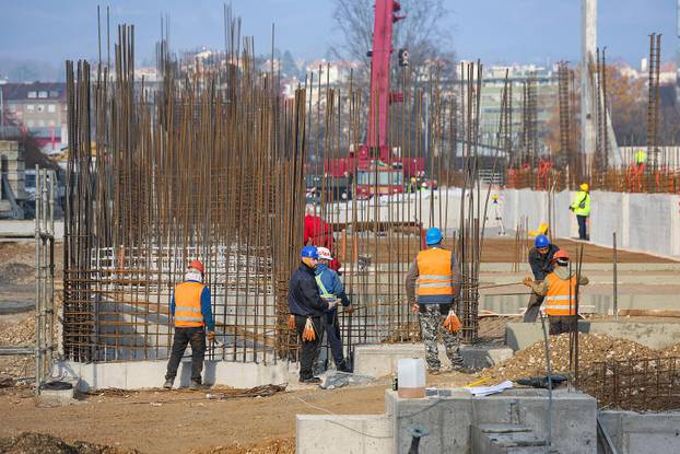 Sjeverna tribina stadiona u Kranjčevićevoj gotovo je već izgrađena