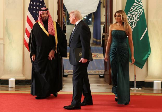 U.S. President Donald Trump hosts dinner for Saudi Crown Prince Mohammed bin Salman, at the White House in Washington