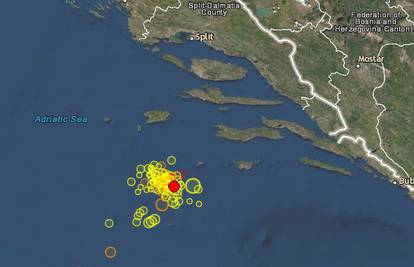 Čak sedam potresa zabilježili u Jadranu, najjači od 3,5 Richtera