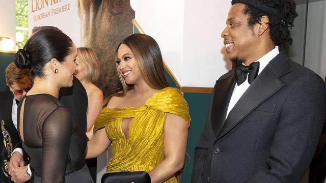 Harry and Meghan meet Beyonce and Jay Z at The Lion King Premiere