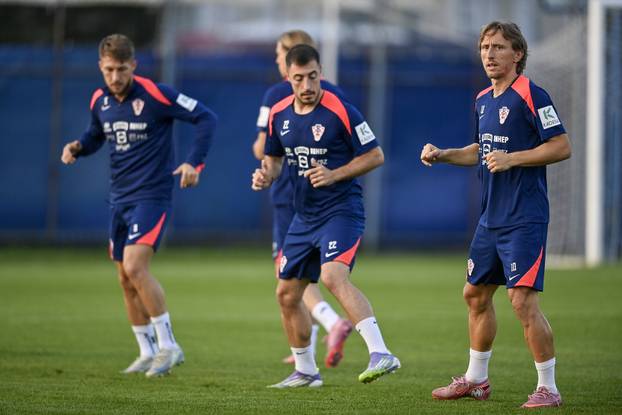 Zagreb: Trening nogometaša hrvatske nogometne reprezetacije