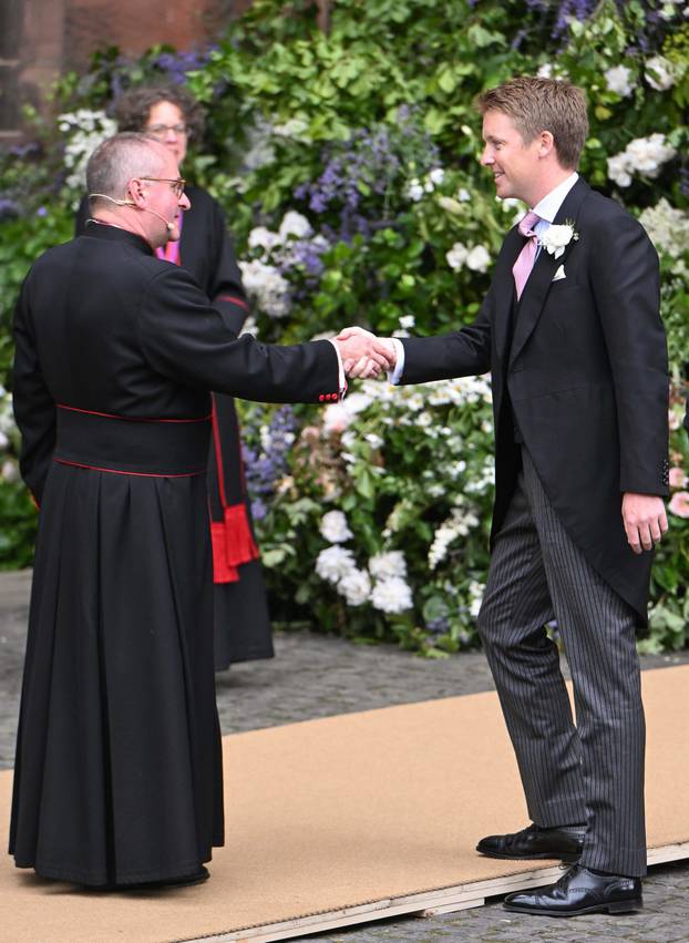 Hugh Grosvenor Arrives At His Wedding To Olivia Henson At Chester Cathedral - 07 Jun 2024