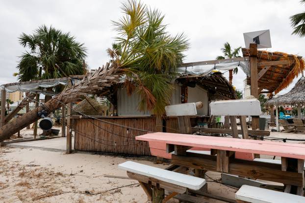 Aftermath of Hurricane Isaias, in Gulf Breeze, Florida