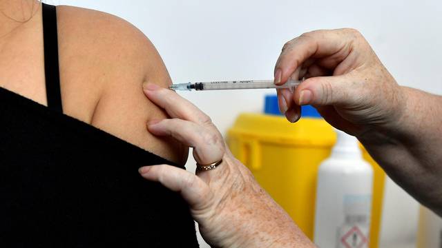 FILE PHOTO: Frontline workers receive vaccine booster against coronavirus disease (COVID-19) in Ireland