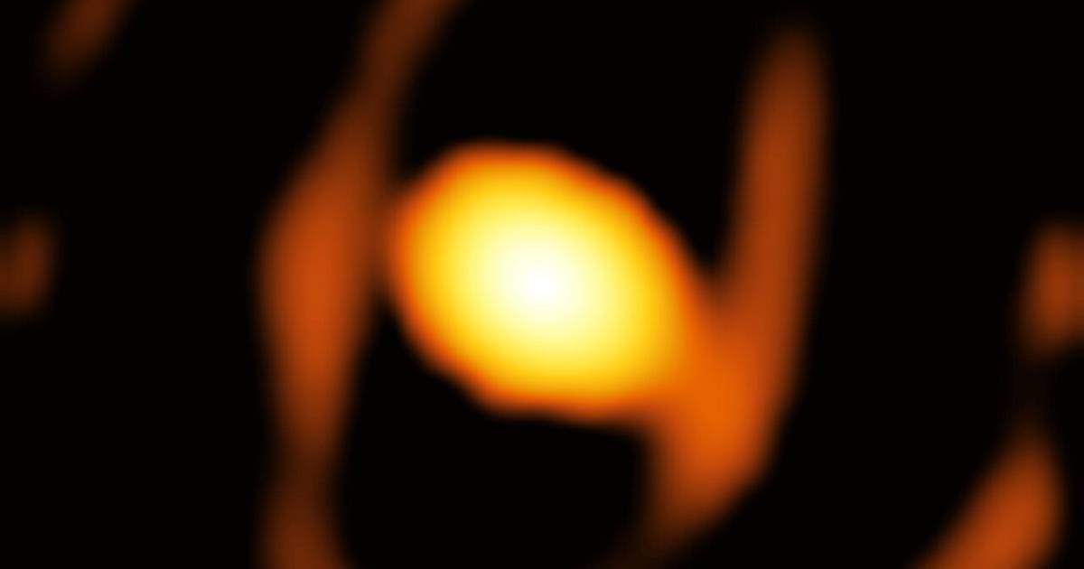 This is the first photo of a star outside our galaxy