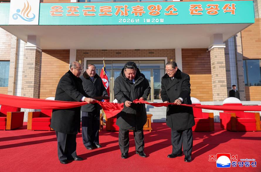 Inauguration of the Onpho workers' recreation center, in Kyongsong, North Hamgyong province