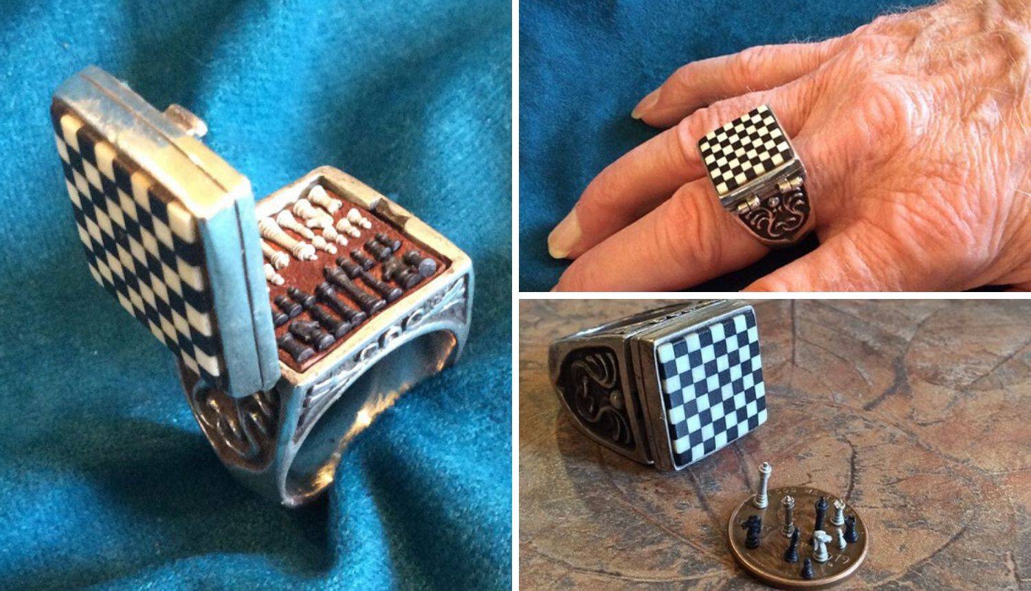Mini set za šah u predivnom prstenu - trebalo je to napraviti