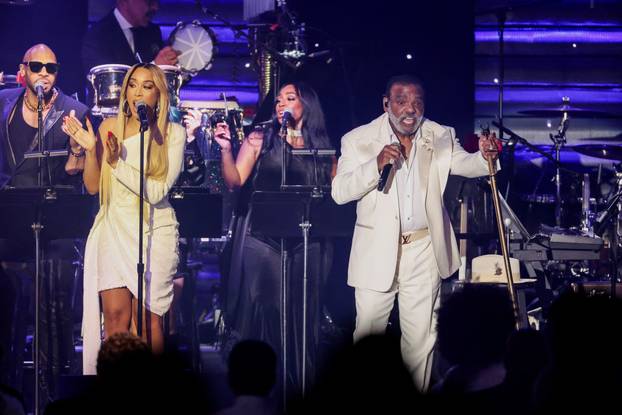 Pre-GRAMMY gala, hosted by the Recording Academy and Clive Davis, in Beverly Hills