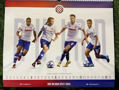 FOTO Hajduk izdao kalendar za 2024. godinu: Prvi put zajedno nogometašice i nogometaši