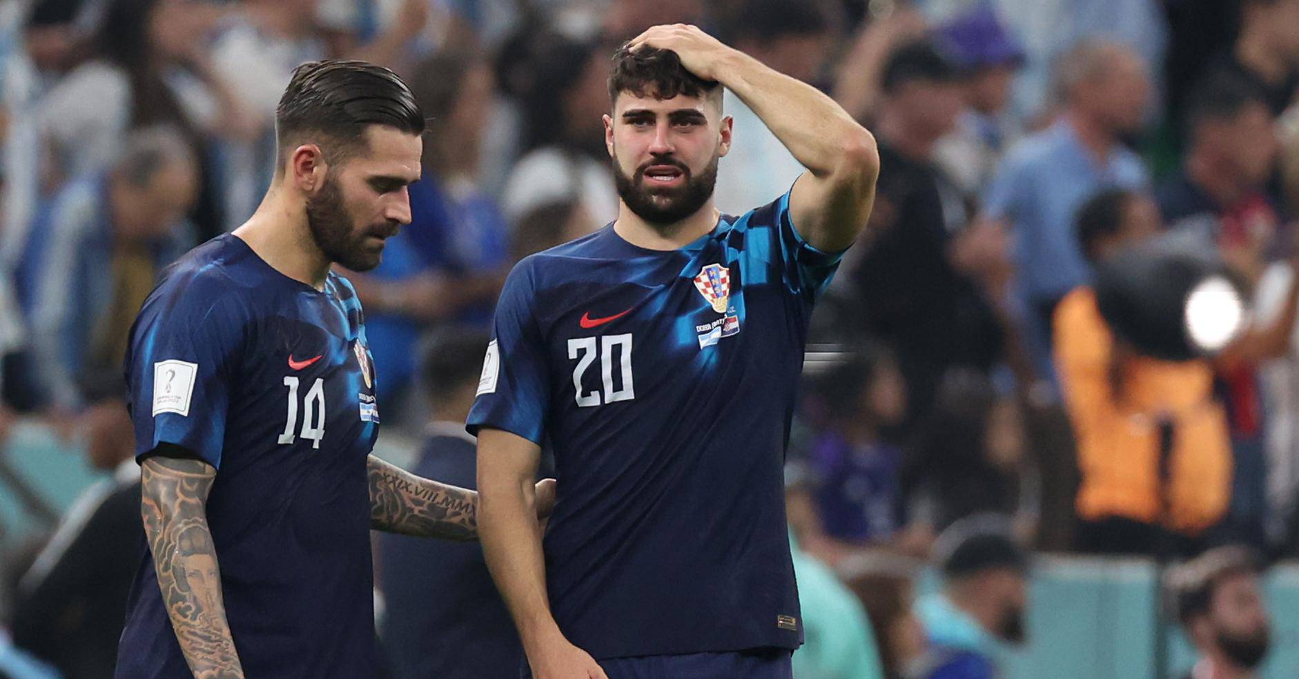 KATAR 2022 - Tuga na licima hrvatskih igra?a nakon poraza od Argentine