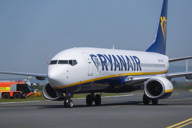 Dolazak prvog zrakoplova aviokompanije Ryanair u Zagreb iz Bruxellesa