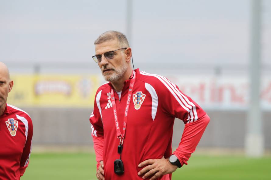 Rijeka: Trening hrvatskih nogometnih reprezentativaca