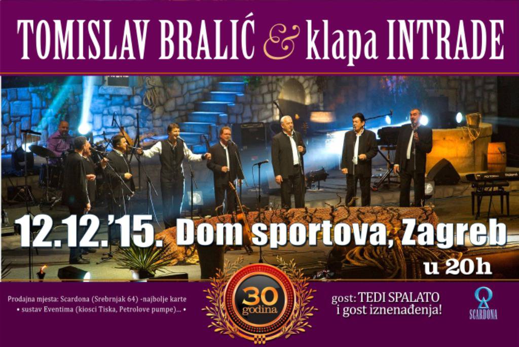 Vodimo  te na koncert klape Intrade i Tomislava Bralića!