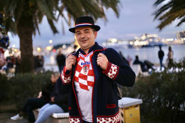 Split: Na Rivi se okupljaju navijači Hrvatske i Portugala
